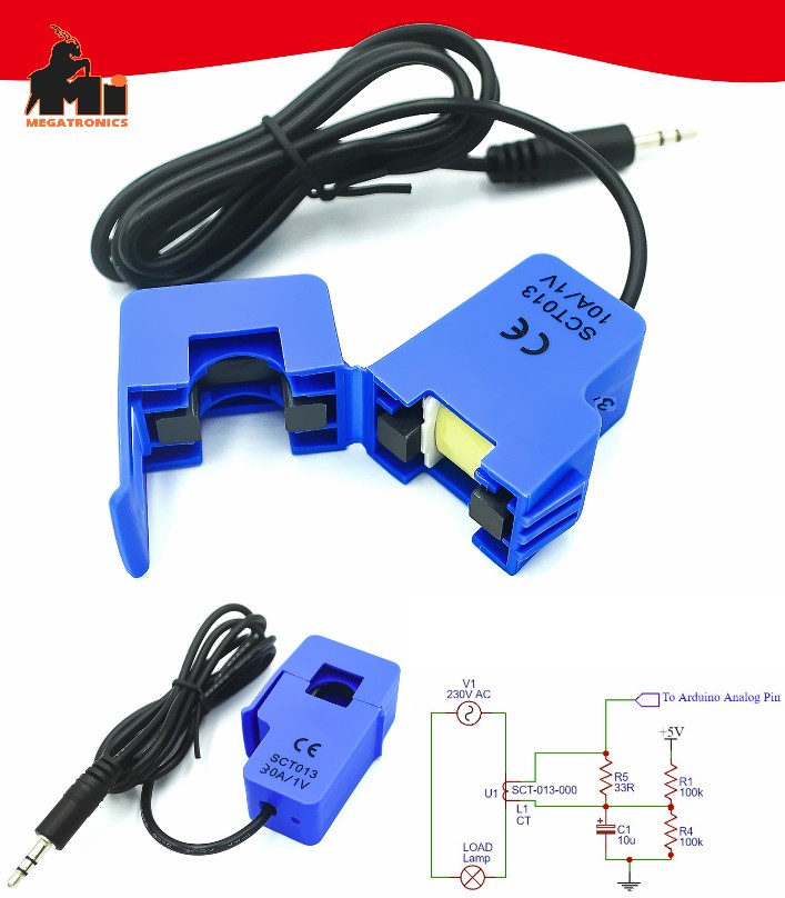 SCT-013  30A Split Core Current Transformer Non-invasive AC Current Sensor CT