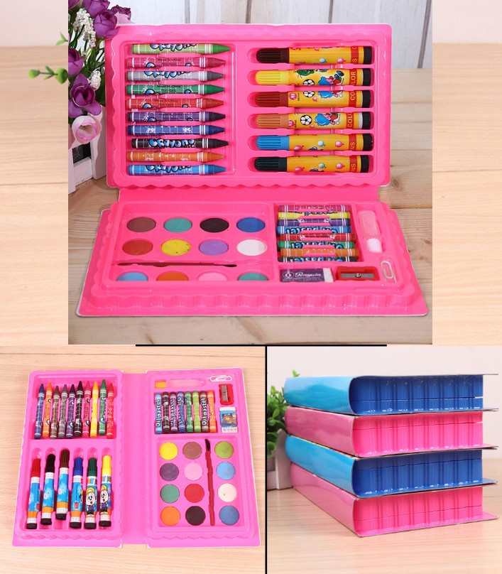 42-Piece Student Art Puzzle Painting Stationery STEM Graffiti Watercolor Pen Set