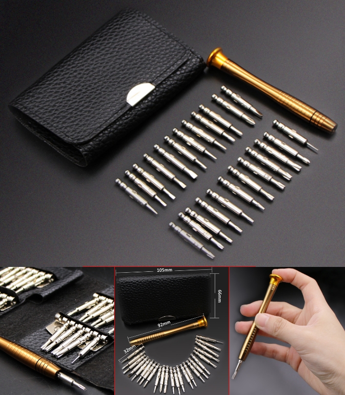 25 in 1 multifunctional screw driver bit set DIY mobile notebook laptop