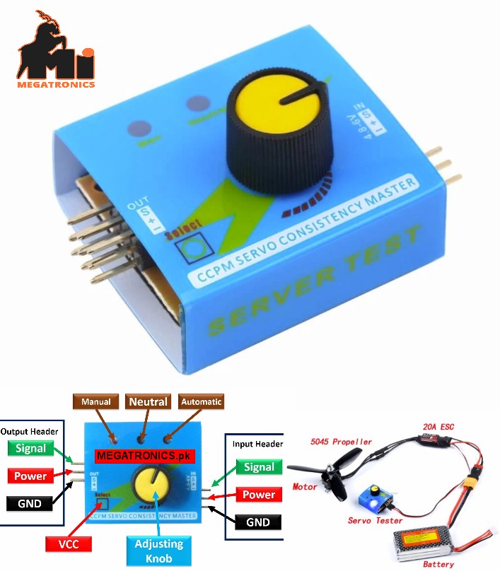 ESC Servo Tester CCPM Consistency Master Checker