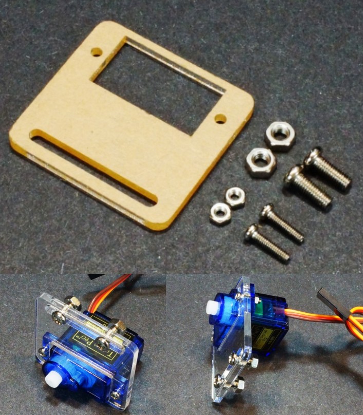SG90 MG90 Servo Bracket mount acrylic