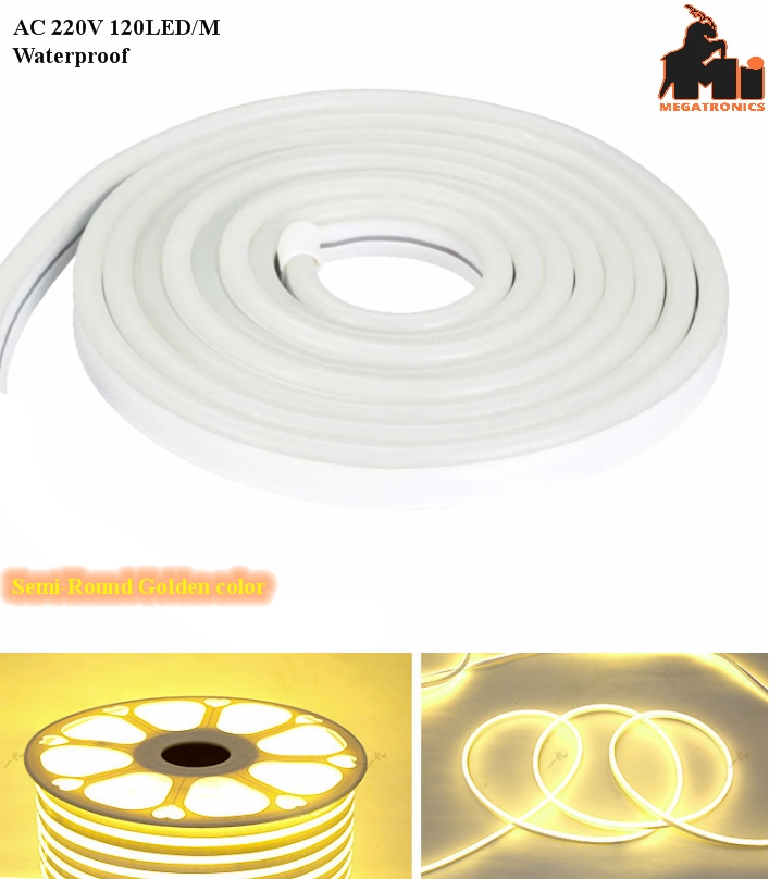 Golden 2835 220V neon light led flexible tube 360 degree outdoor waterproof se