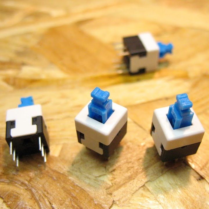 8x8 MM self-locking Key switch button switch