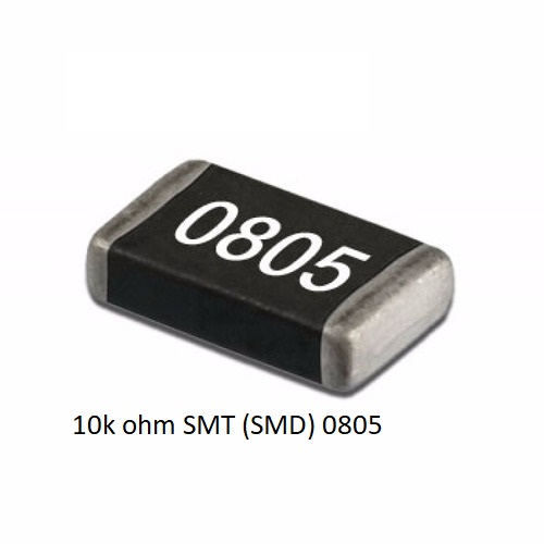SMT Chip Resistor 0805 10K ohm 5% 0.125W 