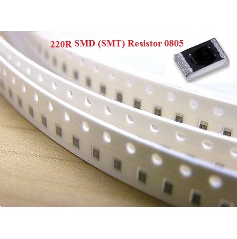 SMT Chip Resistor 0805 220R ohm 5% 0.125W 