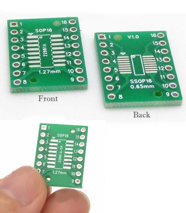 Dual Side SSOP16 TSSOP16 SOP16 SMD to DIP Adapter 