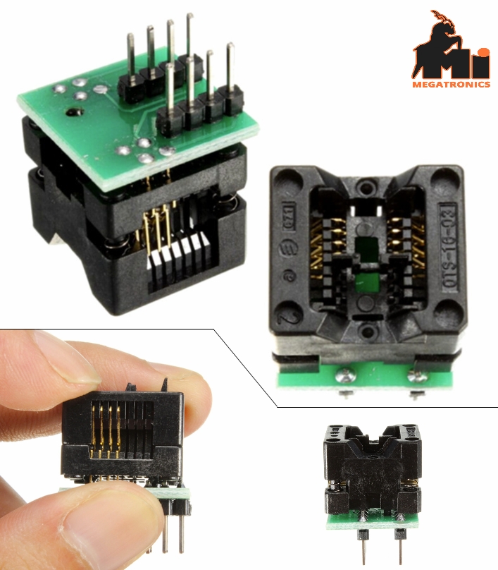 150mil Narrow SOP8 to DIP8 IC test seat socket adapter block conversion seat bou