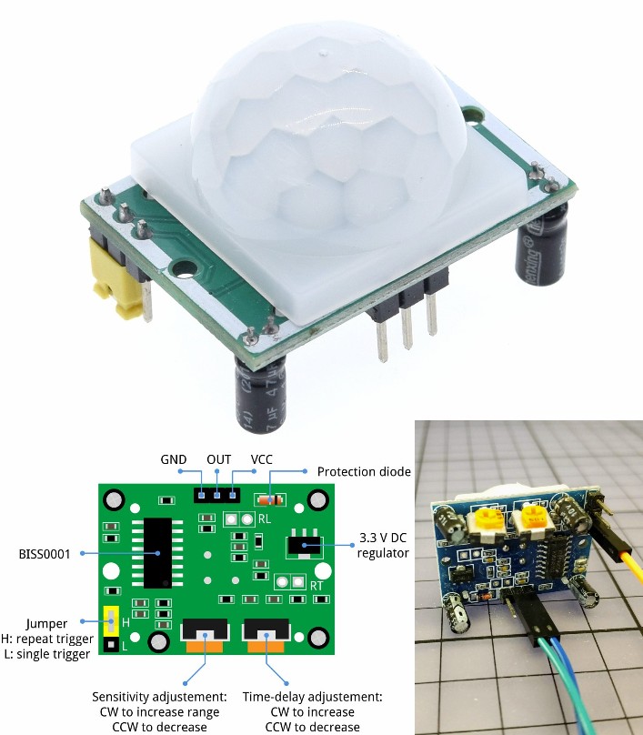 HC-SR501 PIR sensor Pyroelectric Infrared PIR Motion Sensor Detector Module