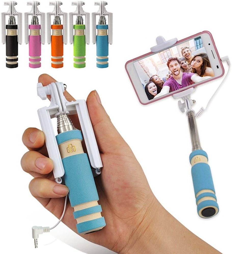 Selfie Stick Mini Monopod with Aux Cable mobile