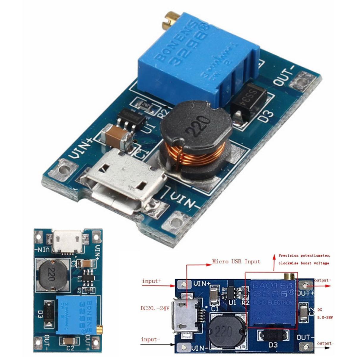 2A B6287 Booster Board DC-DC Step Up Power Module 
