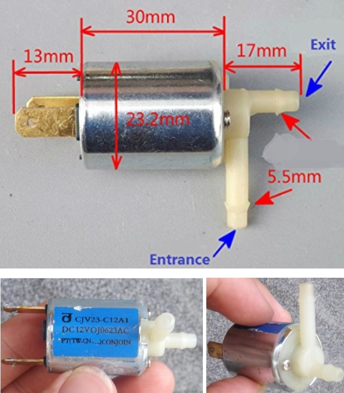 CJV23-C12A1 DC 12V Pneumatic Solenoid Valve (Used 7/10)