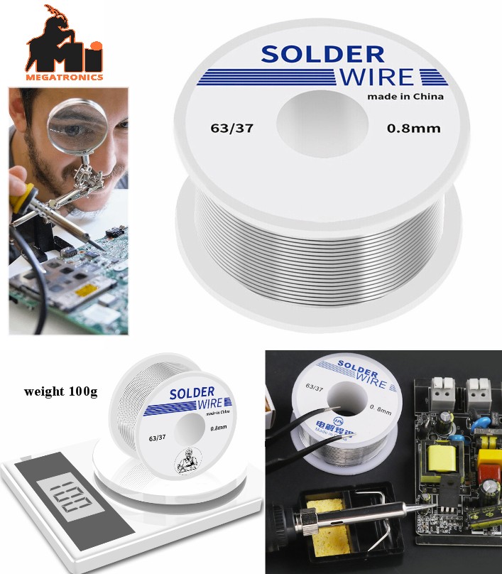 63/37 tin wire Rosin core solder wire 100g 0.8mm soldering wire with lead Solder
