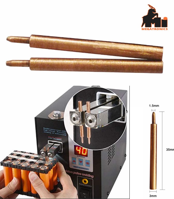 2pcs Alumina copper welding needles for battery spot welding Sunkko 737G 787A 78