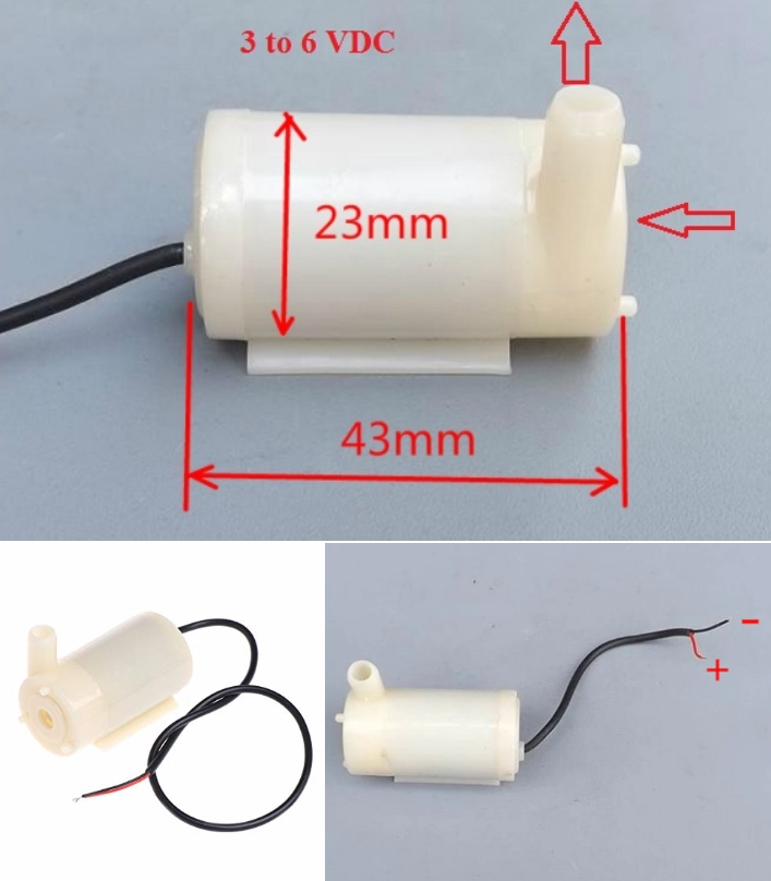 5V Mini Submersible Water Pump Motor