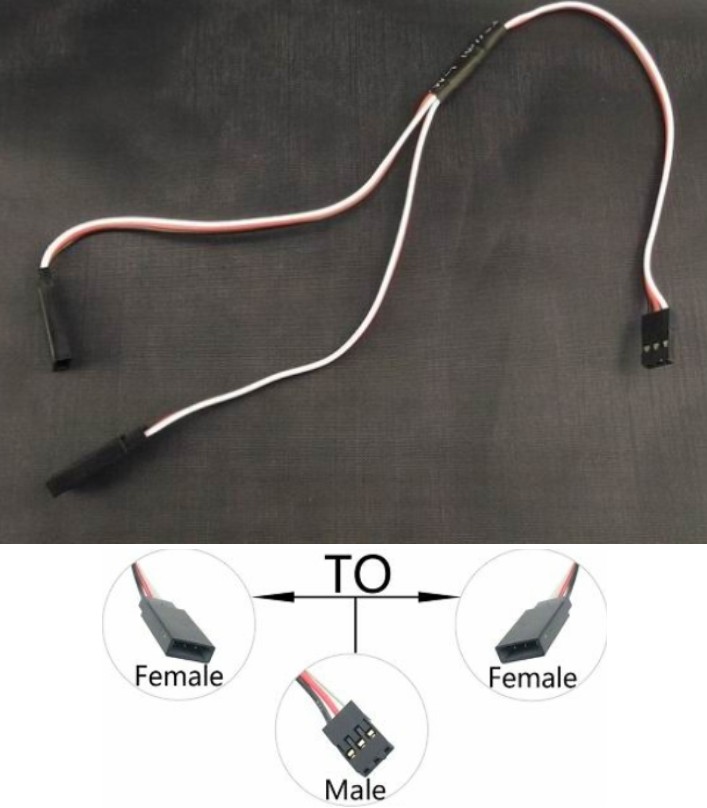 30cm Y servo ESC Extension Cable Dupont Line RC models