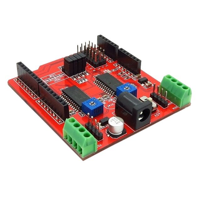 Duel Stepper motor driver shield for Arduino Open 