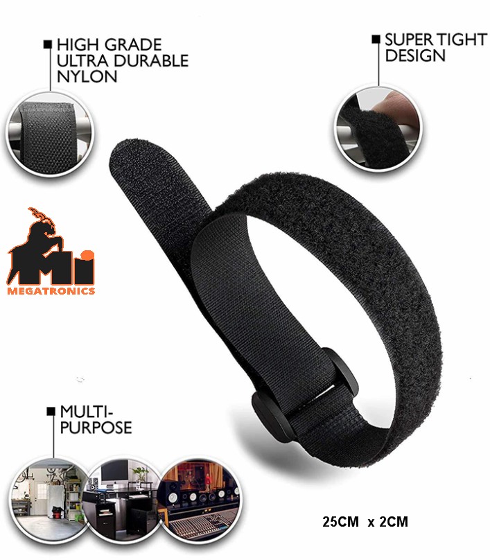 Hook Loop Fastening cable tie Tape zip Nylon Reverse Buckle Strap velcro