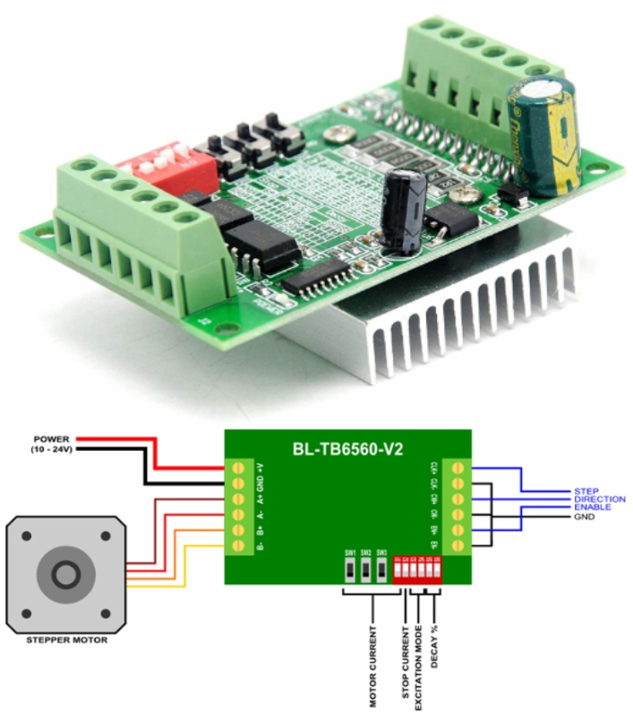 3A TB6560 Stepper Motor Driver Controller CNC 3D