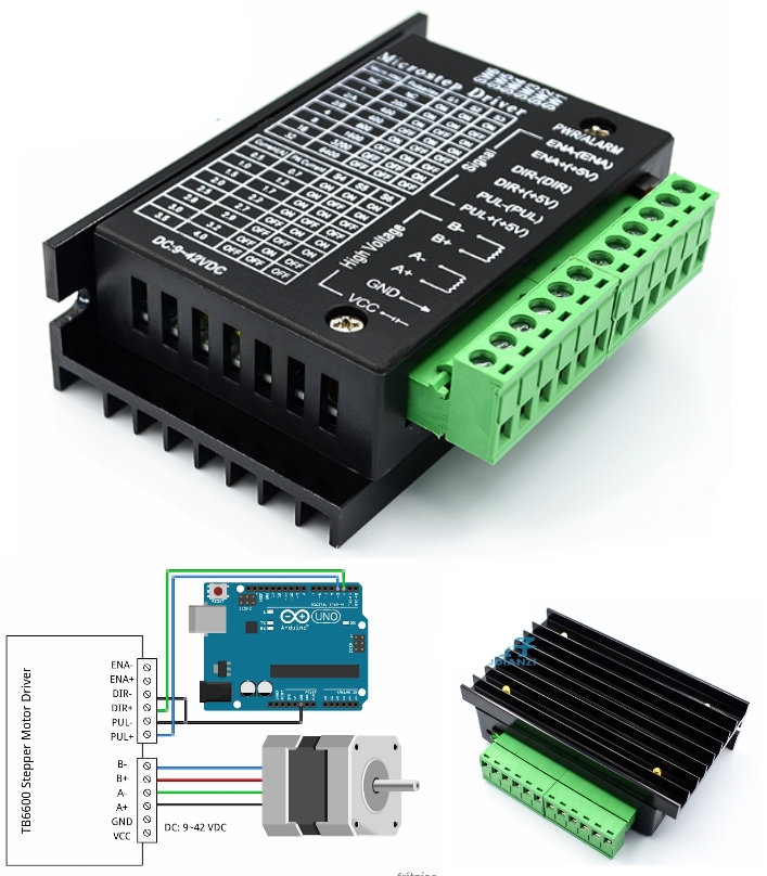 TB6600 Stepper Motor Driver Controller 9-42VDC 4A 