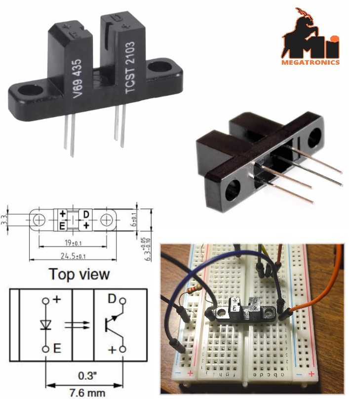 TCST2103 Transmissive Optical Sensor switch Phototransistor optocoupler 