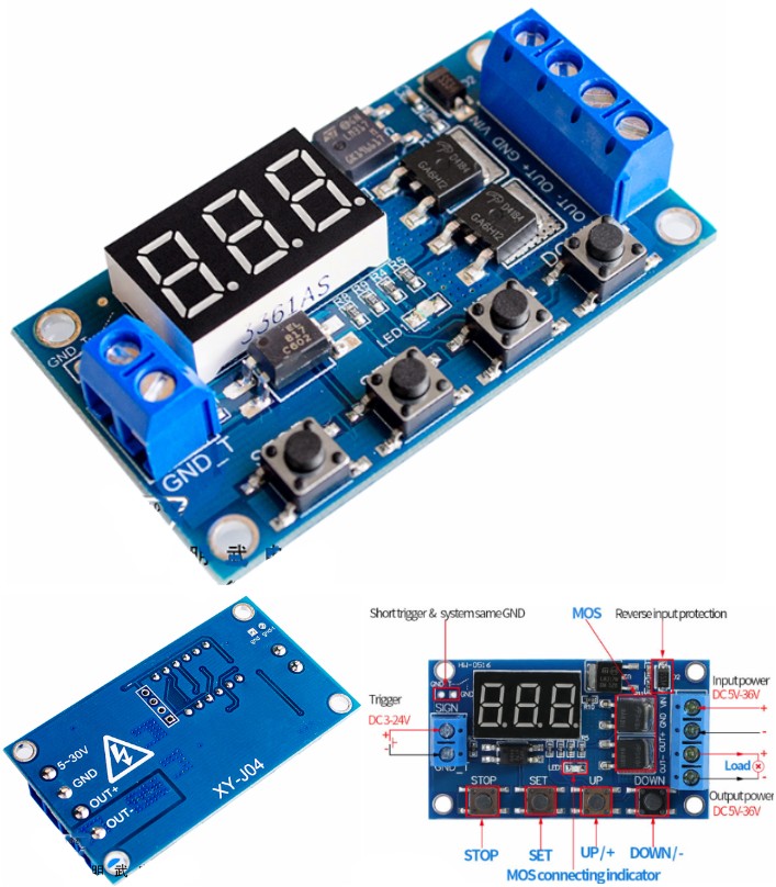 MOS Timer Delay Relay Control Switch Module trigger