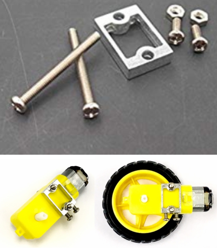 TT DC Gear Motor Bracket Holder Mount Car Robot yellow motor bracket