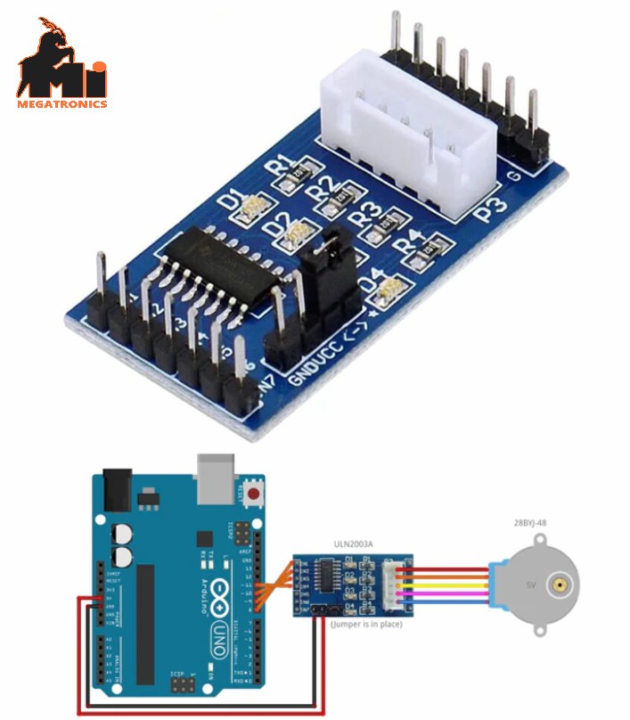 ULN2003 Relay STEPPER MOTOR DRIVER BOARD 5v-12v dc motor driver