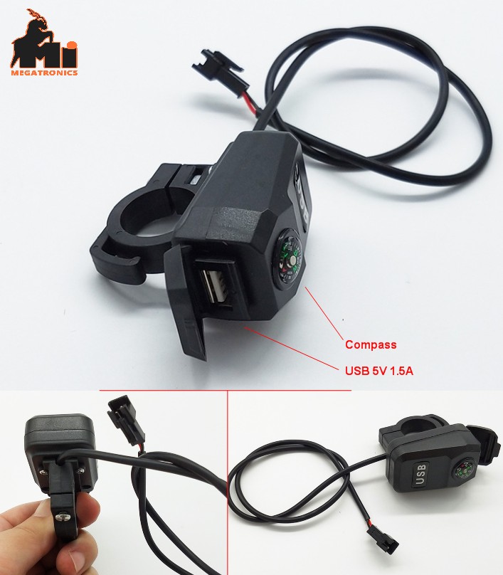 Electric vehicle EV 5V 1.5A USB car charger Motorcycle charger waterproof scoote