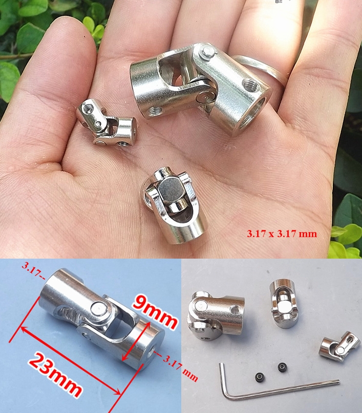 3.17x3.17 Metal steering universal joint coupling cross coupler rod