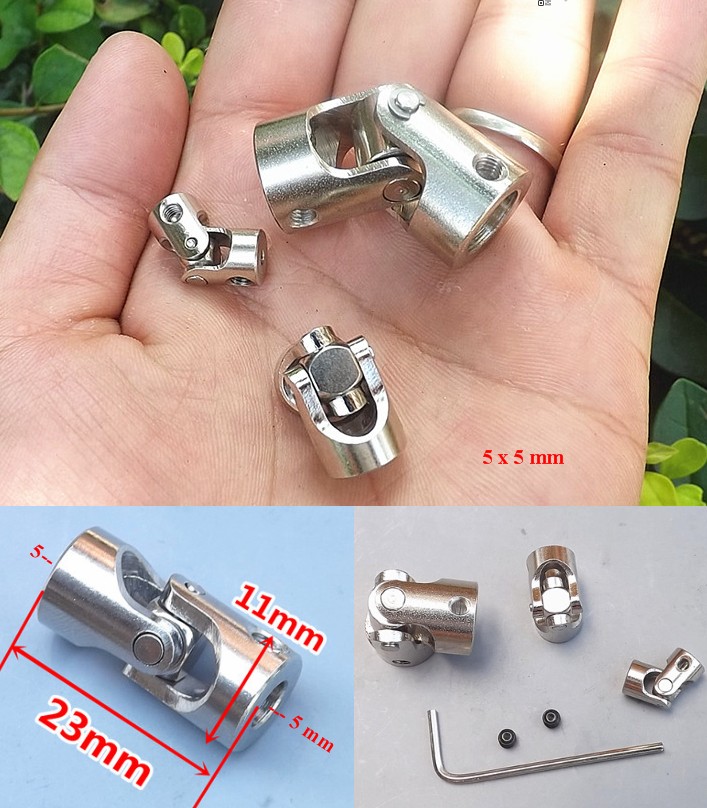 5x5 Metal steering universal joint coupling cross coupler