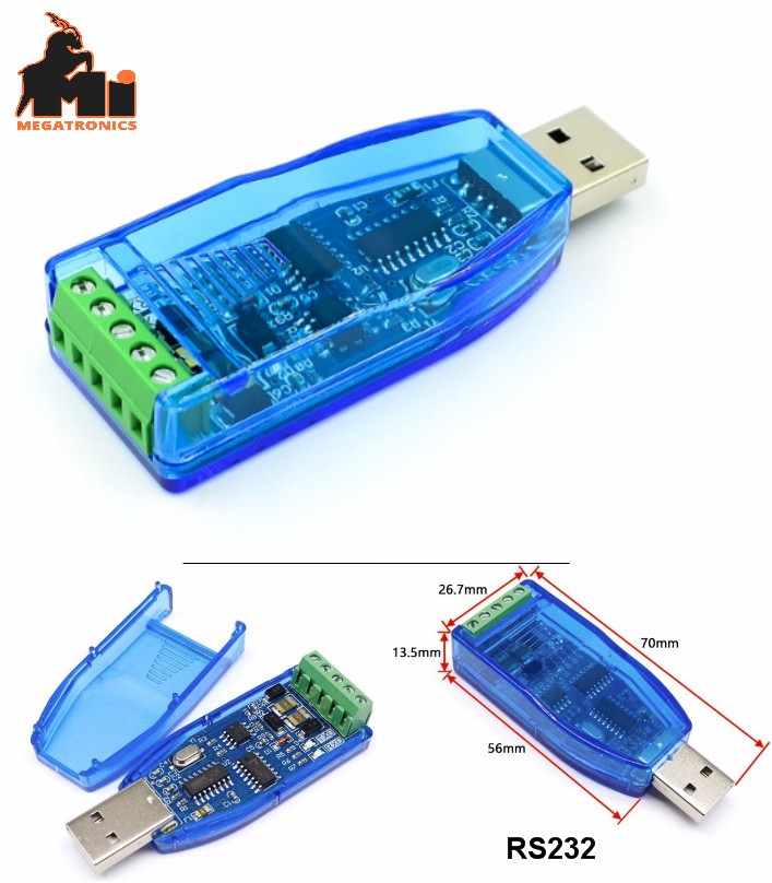 RS232 communication module CH340 U232 TVS protection serial line converter 