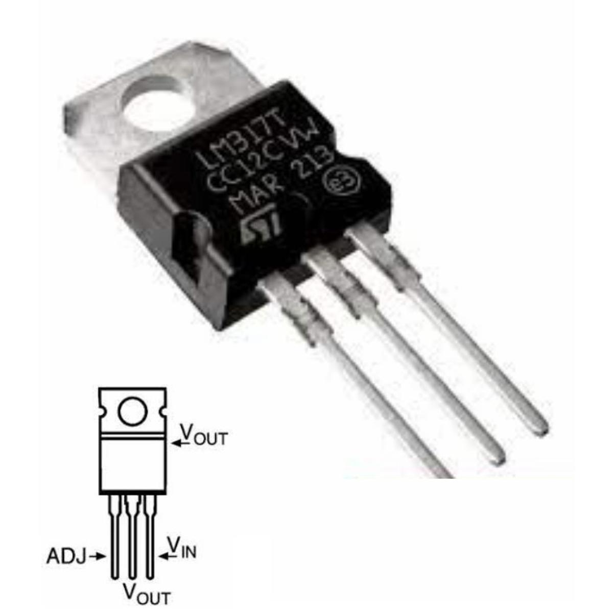 LM317T 1.5A Variable Voltage regulator TO-220