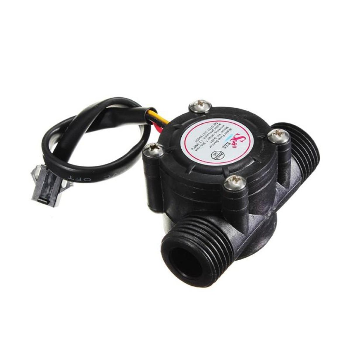 DN15 YF-S201 4 wires water flow meter with temperature sensor