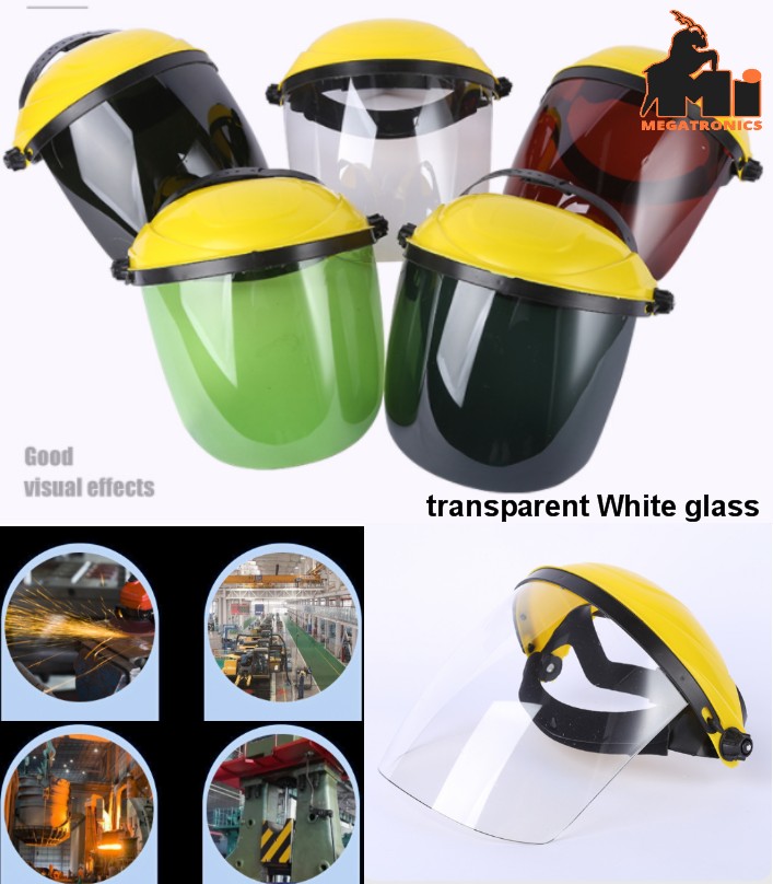 head-mounted transparent glass welding protective 