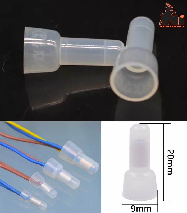 CE-2X Closed-end Connector Cable End Cap Nipple Connector wiring terminal Nylon 