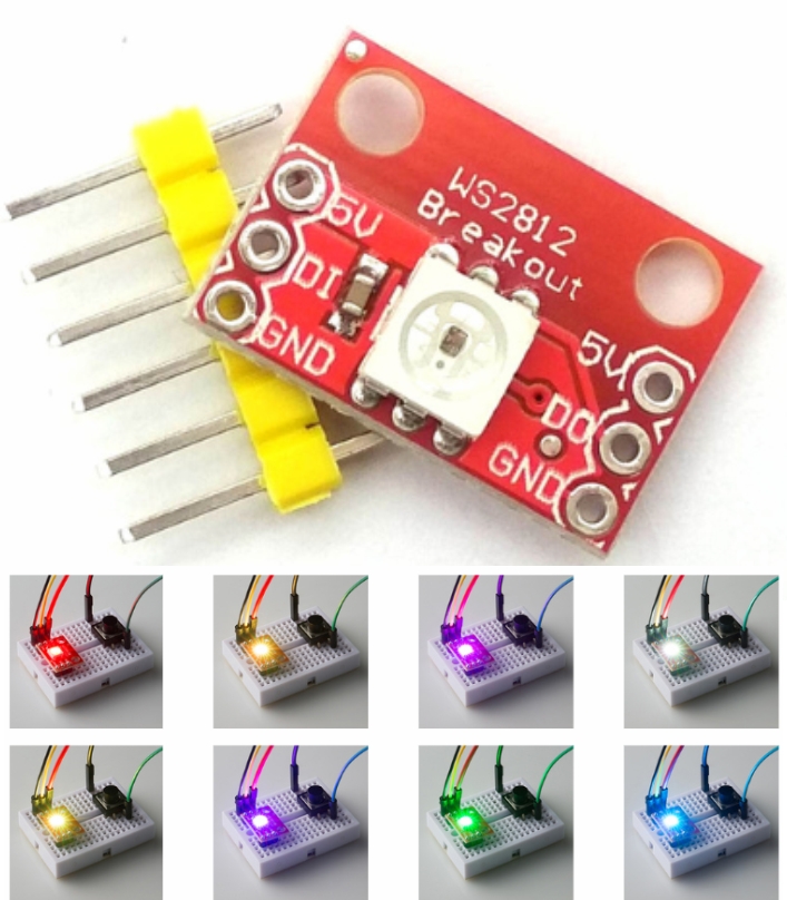 WS2812 RGB LED Breakout board module