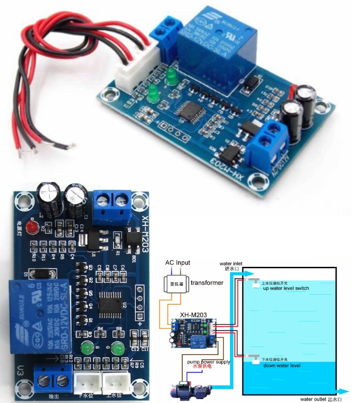 XH-M203 automatic water tank level controller pump